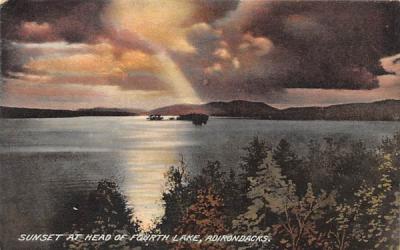 Head of Fourth Lake Indian Lake, New York Postcard