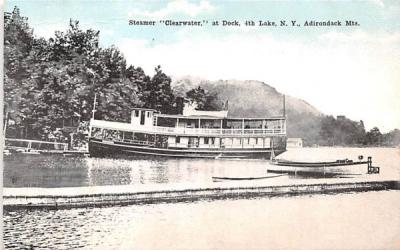 Steamer Clearwater Indian Lake, New York Postcard