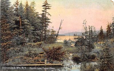 Fourth Lake Indian Lake, New York Postcard