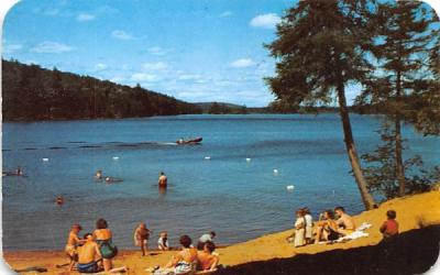 Eighth Lake Campsite Inlet, New York Postcard