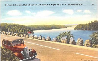 Seventh Lake Inlet, New York Postcard