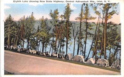 Eighth Lake Inlet, New York Postcard