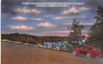 Seventh Lake Inlet, New York Postcard