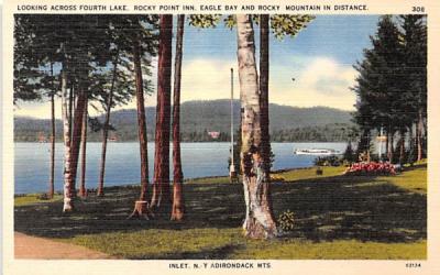 Across Fourth Lake Inlet, New York Postcard