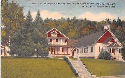 St Anthony's Church Inlet, New York Postcard