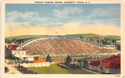 Crescent Stadium Ithaca, New York Postcard