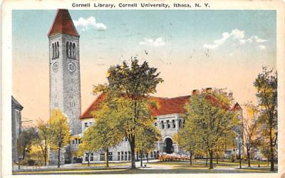 Cornell Library Ithaca, New York Postcard