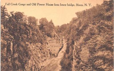 Fall Creek Gorge Ithaca, New York Postcard