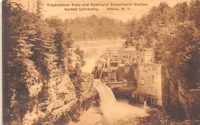 Triphammer Falls & Hydraulic Experiment Station Ithaca, New York Postcard