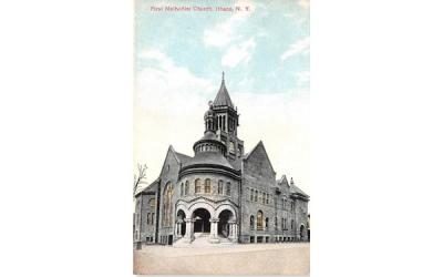 First Methodist Church Ithaca, New York Postcard