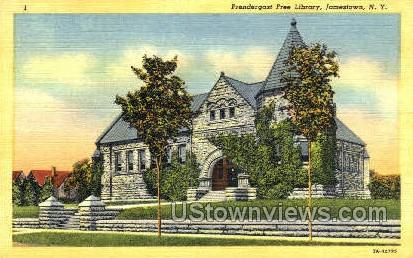 Free Library - Jamestown, New York NY Postcard