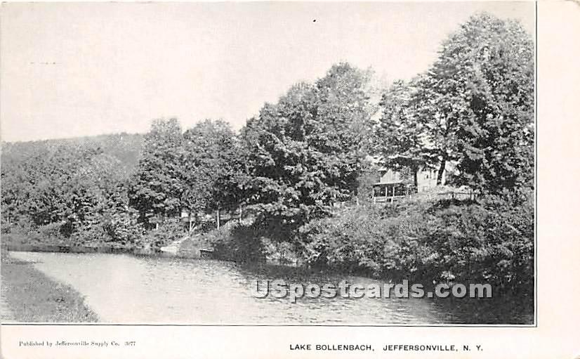 Lake Bollenbach - Jeffersonville, New York NY Postcard