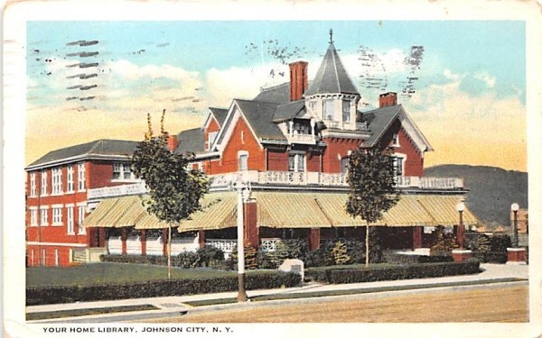 Your Home Library Johnson City, New York Postcard
