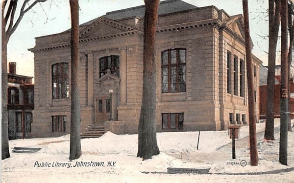 Public Library Johnstown, New York Postcard
