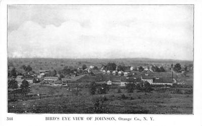 Bird's Eye View Johnson, New York Postcard