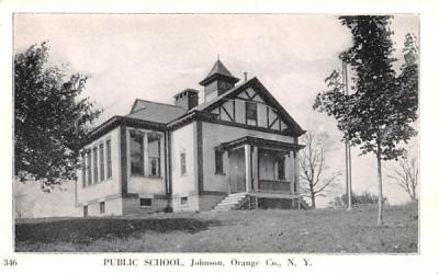 Public School Johnson, New York Postcard