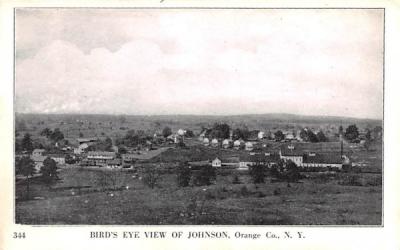 Bird's Eye View Johnson, New York Postcard