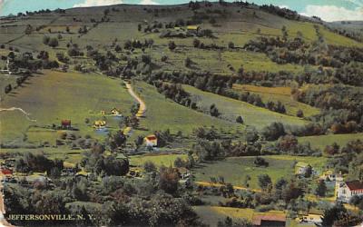 View of Jeffersonville, New York Postcard