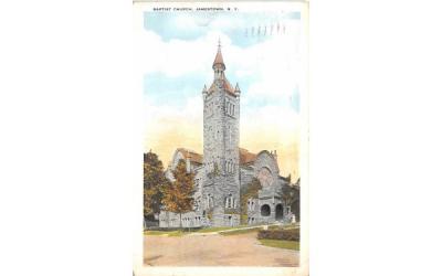 Baptist Church Jamestown, New York Postcard