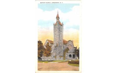 Baptist Church Jamestown, New York Postcard