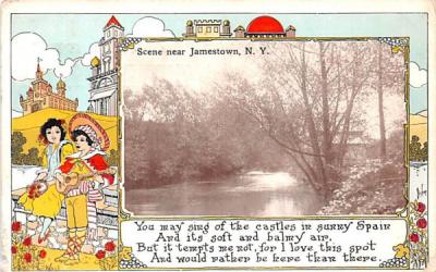 Water Scene Jamestown, New York Postcard