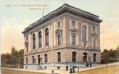 US Court House & Post Office Jamestown, New York Postcard