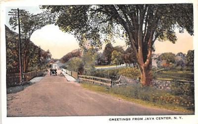 Greetings from Java Center, New York Postcard
