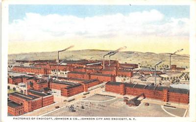 Factories of Endicott, Johnson & Co Johnson City, New York Postcard