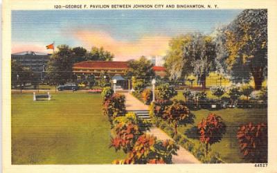 George F Pavilion Johnson City, New York Postcard