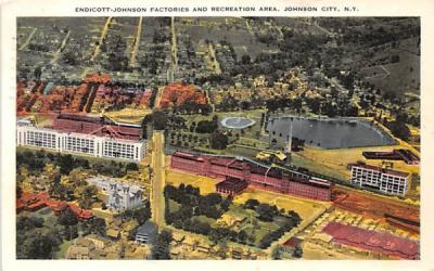 Endicott Johnson Factories & Recreation Area Johnson City, New York Postcard