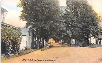 Main Street Johnsonville, New York Postcard