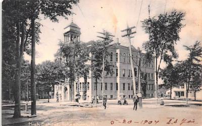 High School Johnstown, New York Postcard