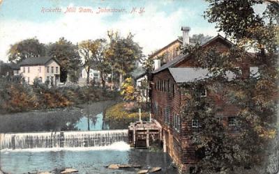 Ricketts Mill Dam Johnstown, New York Postcard