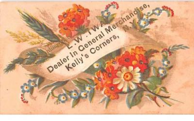 Dealer in General Merchandise Kelly Corners, New York Postcard