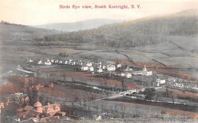 Bird's Eye View Kortright, New York Postcard