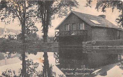 Andrews Boat House Kortright, New York Postcard
