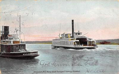 Ferry Boat Kingston, New York Postcard