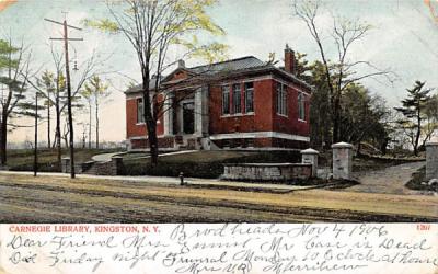 Carnegie Library Kingston, New York Postcard