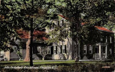 John Forsythe's Redidence Kingston, New York Postcard