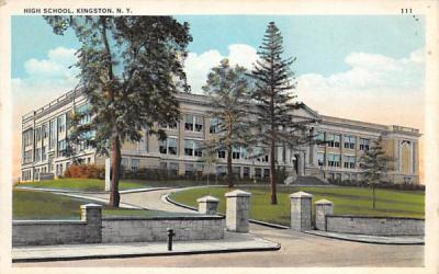 High School Kingston, New York Postcard