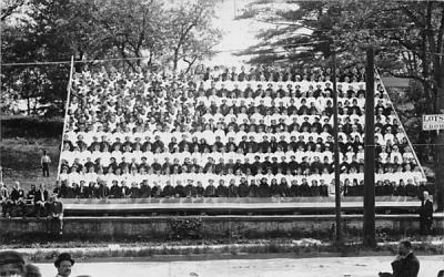 The Human Flag School Girls Kingston, New York Postcard