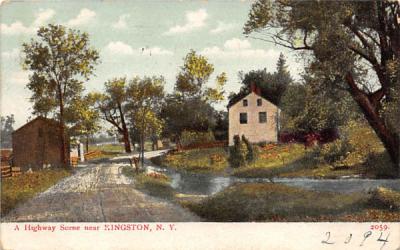 Highway  Kingston, New York Postcard
