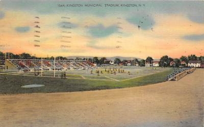 Kingston Municipal Stadium New York Postcard