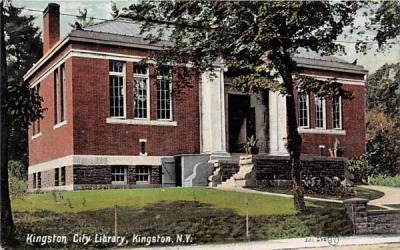 Kingston City Library New York Postcard