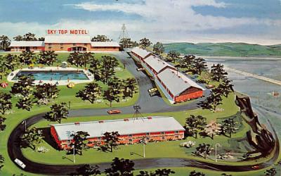 Sky Top Motel Kingston, New York Postcard