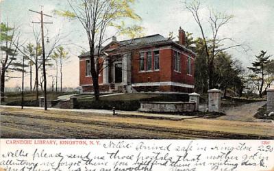 Carnegie Library Kingston, New York Postcard