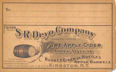 SR Deyo Company Kingston, New York Postcard