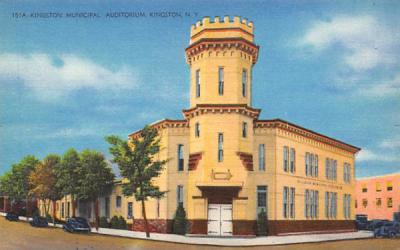Municipal Auditorium Kingston, New York Postcard