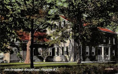 John Forsythe's Redidence Kingston, New York Postcard