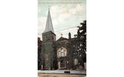 St Johns Espiscopal Church Kingston, New York Postcard